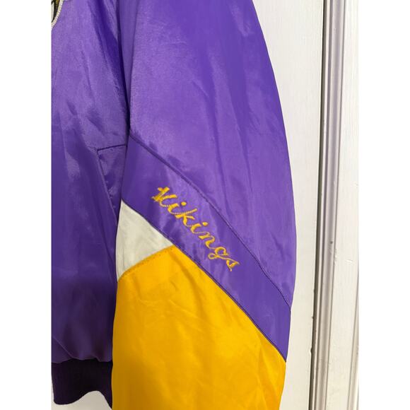 Purple and Yellow Vikings Men's Jacket - Picture 4 of 6